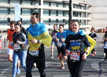 Au fil des coureuses et coureurs au km 16 entre 10h30 et 10h59