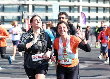Celles et ceux qui ont "posé" au km 16 entre 11h00 et 11h30